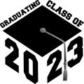 Graduating Class of 2023 Graduation Cap Royalty Free Stock Photo