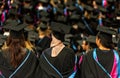 Graduating students at university ceremony