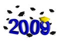 Graduation 2009 - Blue and Gold Royalty Free Stock Photo