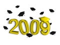 Graduation 2009 - Gold Royalty Free Stock Photo