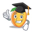 Graduation apricot character cartoon style