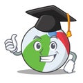 Graduation ball character cartoon style