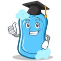 Graduation blue soap character cartoon