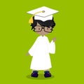 Graduation Boy Mulatto Glasses Dark Hair 02