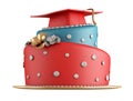 Graduation cake Royalty Free Stock Photo