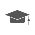 Graduation cap icon sign symbol logo vector Royalty Free Stock Photo