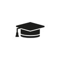 Graduation Cap Icon Royalty Free Stock Photo