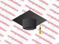 Graduation cap icon for a successful student