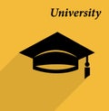 Graduation cap icon (University icon)