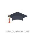 Graduation Cap Icon Vector Royalty Free Stock Photo