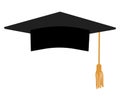 Graduation cap icon. Vector illustration Royalty Free Stock Photo