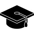 Graduation Cap Icon Vector Royalty Free Stock Photo