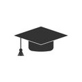Graduation cap icon vector Royalty Free Stock Photo