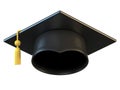 Graduation Cap isolated on white background 3d rendering