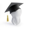 Graduation cap tooth