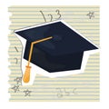 graduation cap. Vector illustration decorative design Royalty Free Stock Photo