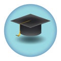 graduation cap. Vector illustration decorative design Royalty Free Stock Photo
