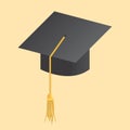 graduation cap. Vector illustration decorative design Royalty Free Stock Photo