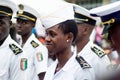 Graduation ceremony for young sailors leaving the academy Royalty Free Stock Photo