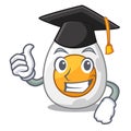 Graduation character hard boiled egg ready to eat