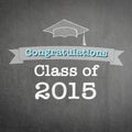 Graduation congratulations class of 2015 greeting announcement for educational congrats card with studentÃ¢â¬â¢s cap doodle