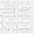 Graduation Design with Gray and White Polka Dot Tile Pattern Rep