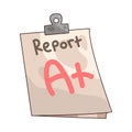 Report Card A+ Grade Royalty Free Stock Photo
