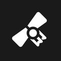 Graduation diploma dark mode glyph ui icon