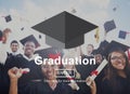 Graduation Education Academic Achievement Concept Royalty Free Stock Photo
