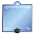 Graduation frame. Vector illustration decorative background design