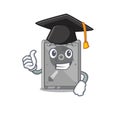 Graduation hard drive internal mascot isolated cartoon