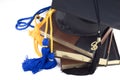 Graduation Hat Books and Cords Royalty Free Stock Photo