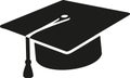 Graduation hat icon Royalty Free Stock Photo