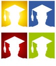 Graduation Hat Silhouette Backgrounds