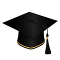 Graduation Hat Topi Toga Wisuda Vector Lis Emas Royalty Free Stock Photo