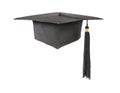 Graduation hat on a white background