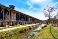 Graduation house  Gradierwerk at the salt works in Bad DÃÂ¼rkheim Royalty Free Stock Photo