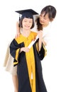 Graduation kid Royalty Free Stock Photo