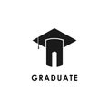 graduation logo template design vector illustration icon