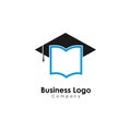 graduation logo template design vector illustration icon