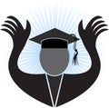 Graduation man Royalty Free Stock Photo