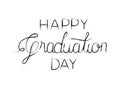 Graduation message with hand made font