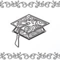 Graduation mortar board