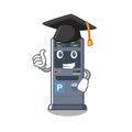 Graduation parking vending machine the cartoon shape