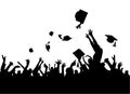 Graduation party vector Royalty Free Stock Photo