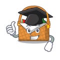 Graduation picnic basket character cartoon