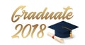2018 graduation poster template Royalty Free Stock Photo
