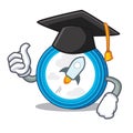 Graduation stellar coin character cartoon