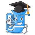 Graduation tuba isolated with in the character
