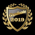 Graduation vector Class of 2019 Congrats grad Congratulations Graduate Royalty Free Stock Photo